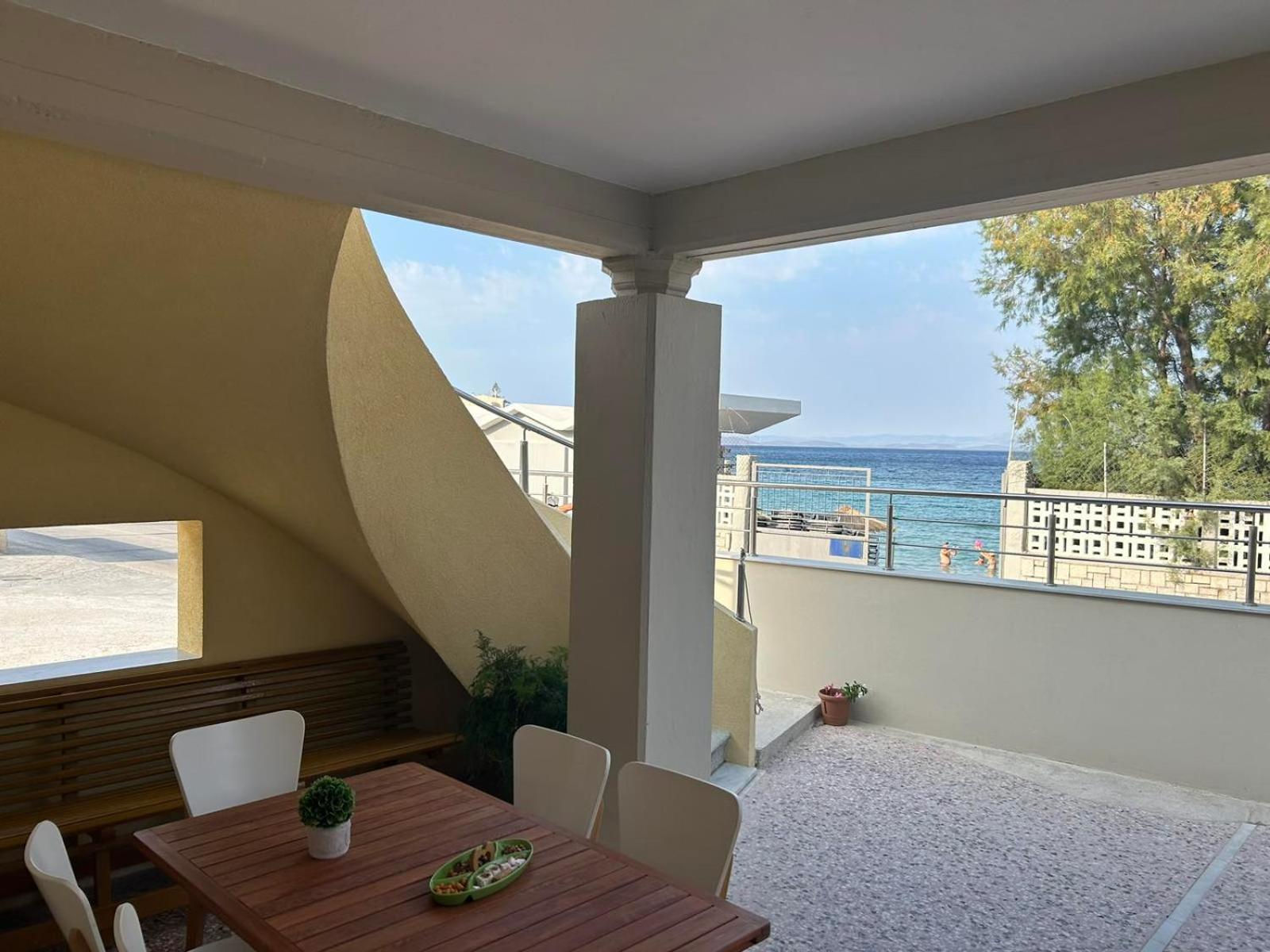 Blue Flag Award Winning Ormos Lo Beach: Home 1 Vrontádos Eksteriør billede